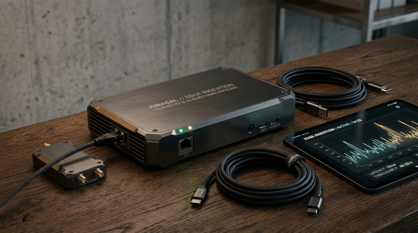 Junagal Edge Ingestion Telemetry and Algorithmic Hardware Device